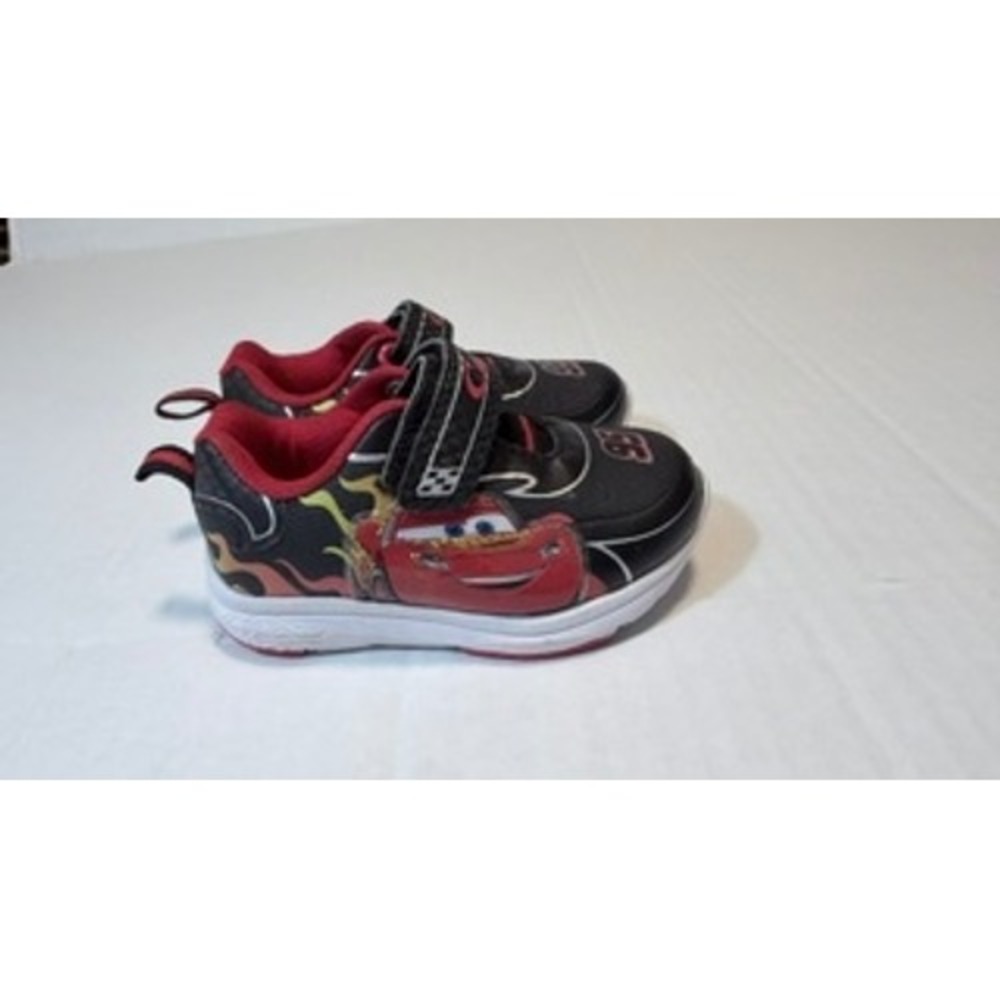 Disney Pixar Cars Lightning McQueen Toddler Sneakers Black Red 40956 Size 5